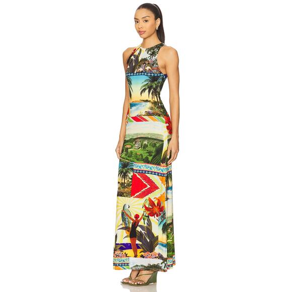 ALICE + OLIVIA Pania Print Sleeveless Maxi Dress - Picture 8 of 12